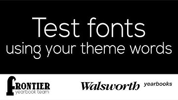View all 147 Walsworth Yearbooks Fonts using any word you want simultaneously