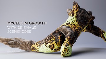 Mycelium Growth with Cinema 4D Scene Nodes