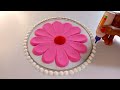 गणेश चतुर्थी रंगोली // Ganesh chaturthi rangoli // Diwali Dusshera rangoli // simple rangoli