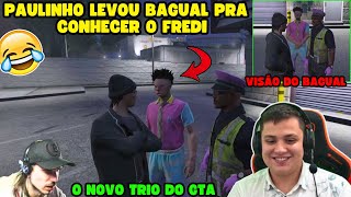 REAÇÃO DO BAGUAL COM PAULINHO APRESENTANDO O FREDI! 😂