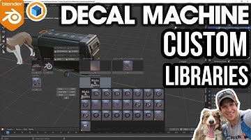 Importing CUSTOM DECAL LIBRARIES into Decal Machine for Blender!