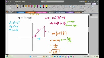 6.4 Inverse Trig Functions and Right Triangles
