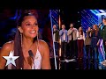 Welsh of the west ends pitch perfect rendition of from now on  auditions  bgt 2022