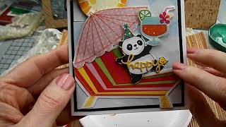 Panda Bear Birthday Card for Craft Roulette Episode 199 #useyourstash  #craftroulettechallenge by becnsam Crafting Fun 54 views 3 months ago 5 minutes, 5 seconds