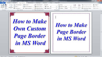 How to Create Border in MS Word | Make Own Custom Page Border Design in Ms word | Word Tutorial