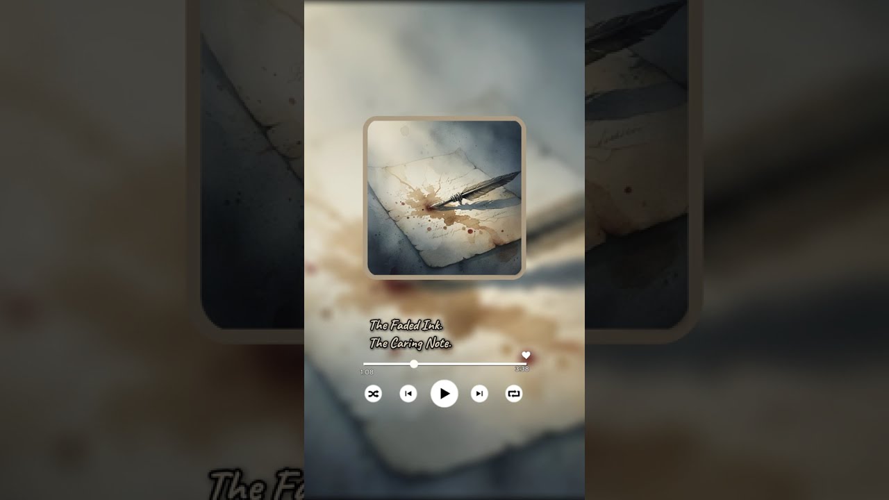 📜 The Faded ink ✒️ Official Music Video |The Caring Note|