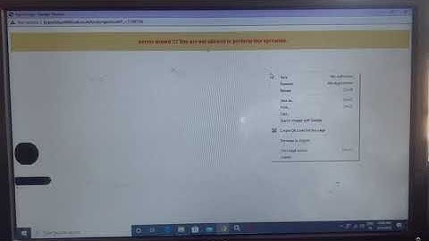 PNB Access denied !!! You are not allowed to perform this operation.