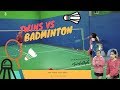 Twins vs badminton  twin talk by jas and jen sarmiento
