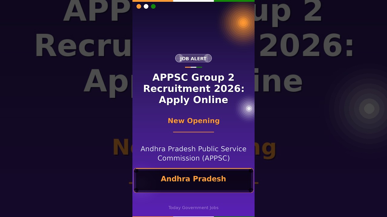 APPSC Group 2 Recruitment 2026: Apply Online
