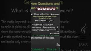 Full What is the static keyword Update