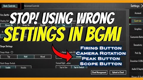 Fix Your BGMI Controls NOW! Firing, Scope & Camera Settings Explained