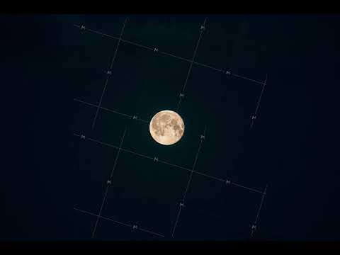 4k Video Night Nighttime Timelapse. Moon In Dark Night Sky Natural Background Time Lapse. White And