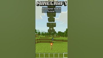Minecraft redstone torch logic 🤯🔥#viral #shorts