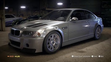 "BMW M3 E46 Customization" Need for Speed™