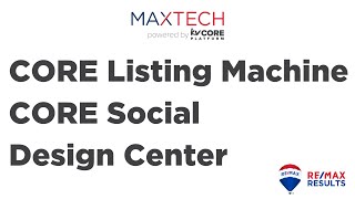 CORE Listing Machine, CORE Social & Design Center
