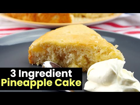 3 Ingredient Easy Pineapple Cake