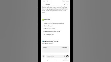This ChatGPT Prompt Builds a Talking Python App 🗣️💻 #codezen #chatgpt #pythonproject #ai #aivoice