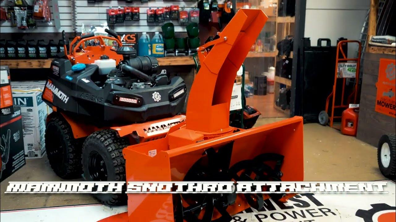Mammoth Snow Blower Attachment YouTube
