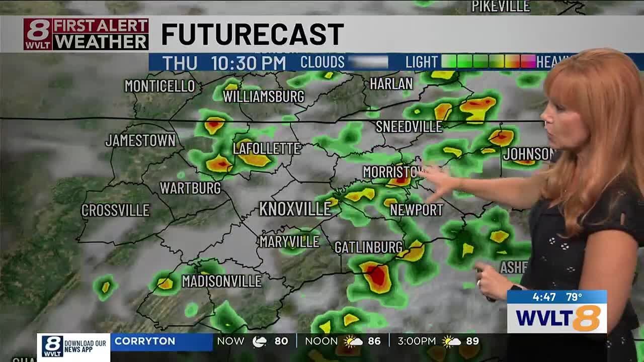 Steamy with spotty rain and storms developing at times - YouTube