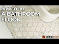 How to Tile a Bathroom 49: Mosaic Floor Tiles Part 1 - YouTube