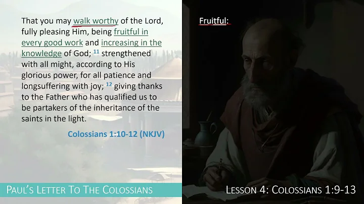 Colossians 1:9-13