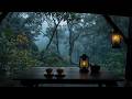 Unwind on a Rainy Garden Porch 🌧️☕ Soft Rain, Hot Tea & Peaceful Evening Ambience