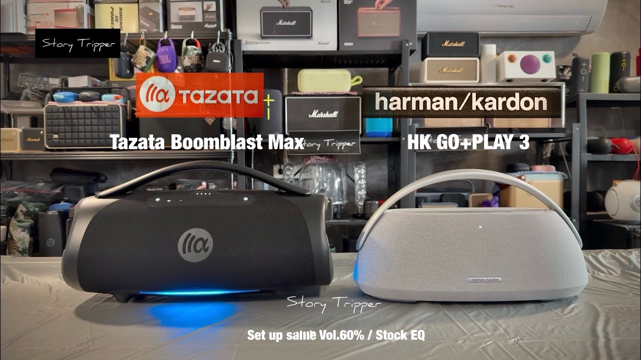 Tazata Boomblast Max vs Harman Kardon GO+PLAY 3