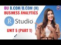 DU Business Analytics | R Studio: Data Visualization – Line Graph &amp; Multiple Line Graph | Semester 6