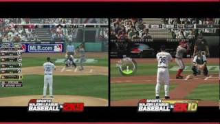 Mlb 2k9 vs 2k10 gameplay