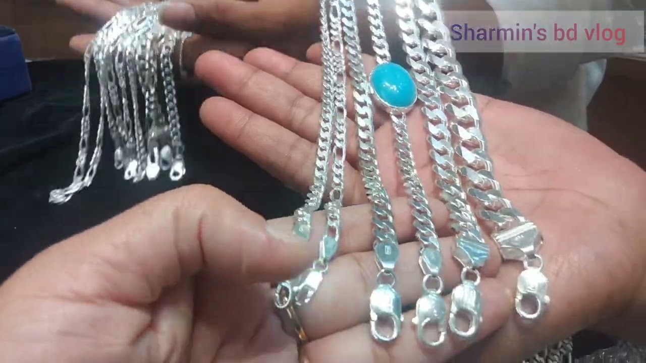 ইতালিয়ান (৯২৫)২২ ক্যারেট চান্দি রুপার ব্রেসলেট, চেইনের কালেকশন 