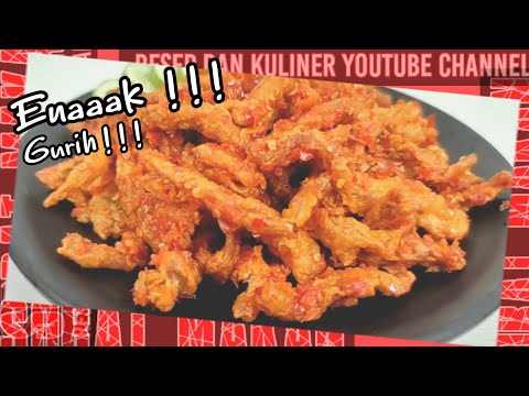 Kreasi Masakan GURIH RENYAH PEDAS  !! BIKIN KETAGIHAN | RESEP MUDAH DI MASAK DI RUMAH Yang Menggugah Selera