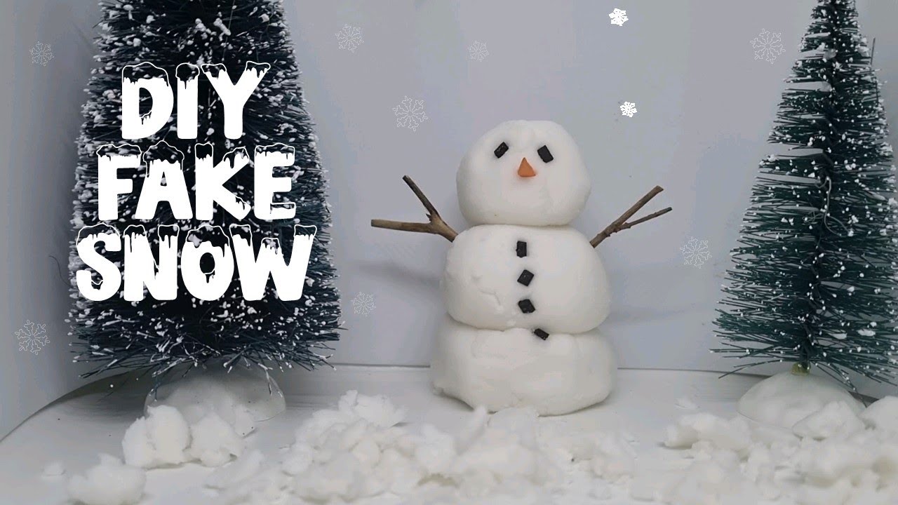 Wanna Build a Snowman – How to Make Fake Snow 