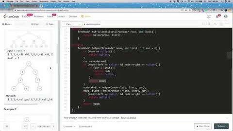 猩猩的乐园 Leetcode 1080 Insufficient Nodesin Root to Leaf Paths