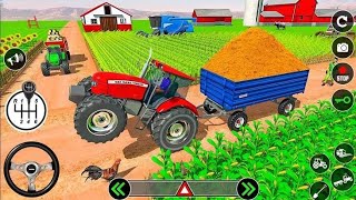 🚜 Modern Tractor Farming 3D | Real Tractor Driving Simulator | Android Gameplay screenshot 2