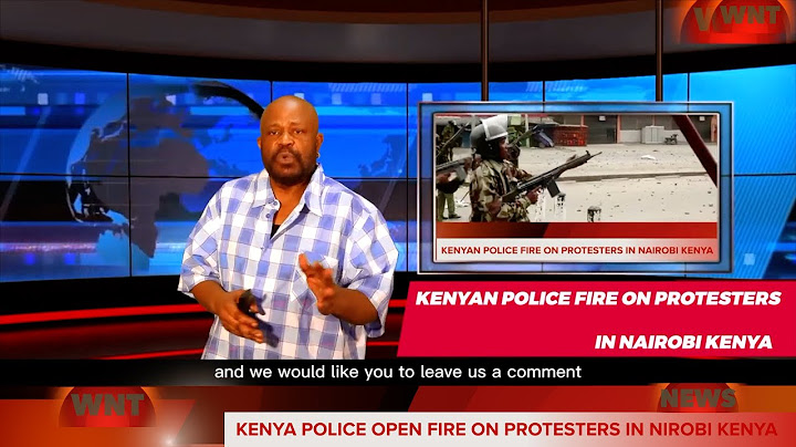 I Witnessed Kenyan Police OPEN FIRE On Protesters In Nairobi