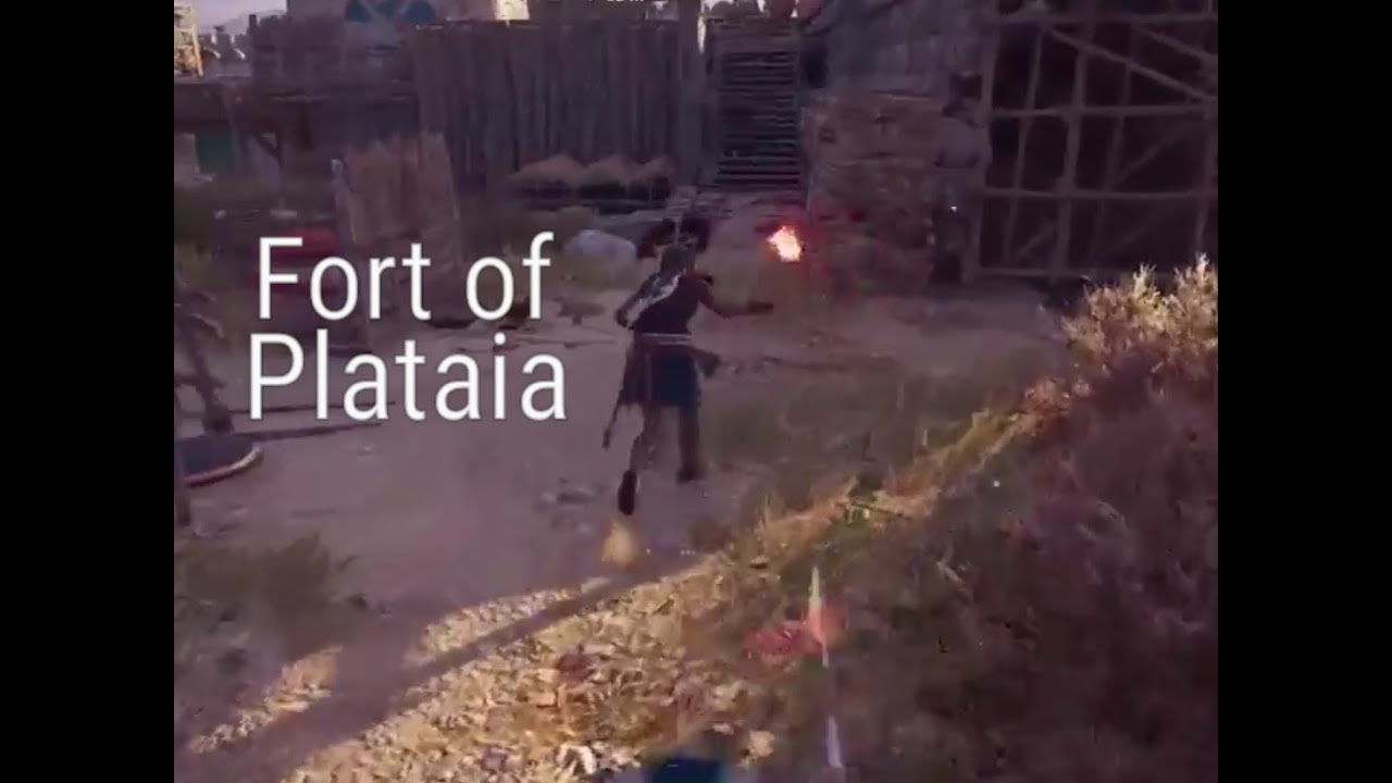 Assassin's Creed Odyssey : Fort of Plataia # Loot treasure , Burn War supplies