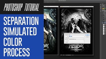 Photoshop Tutorial #4 : How To Separate Color - Simulated Color Process ( English Subtitles )