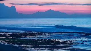 Serene dawn over a Balinese surf spot