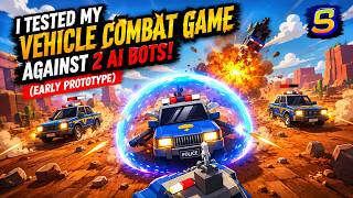 I Tested My Vehicle Combat Game Against 2 AI Bots! (Early Prototype)