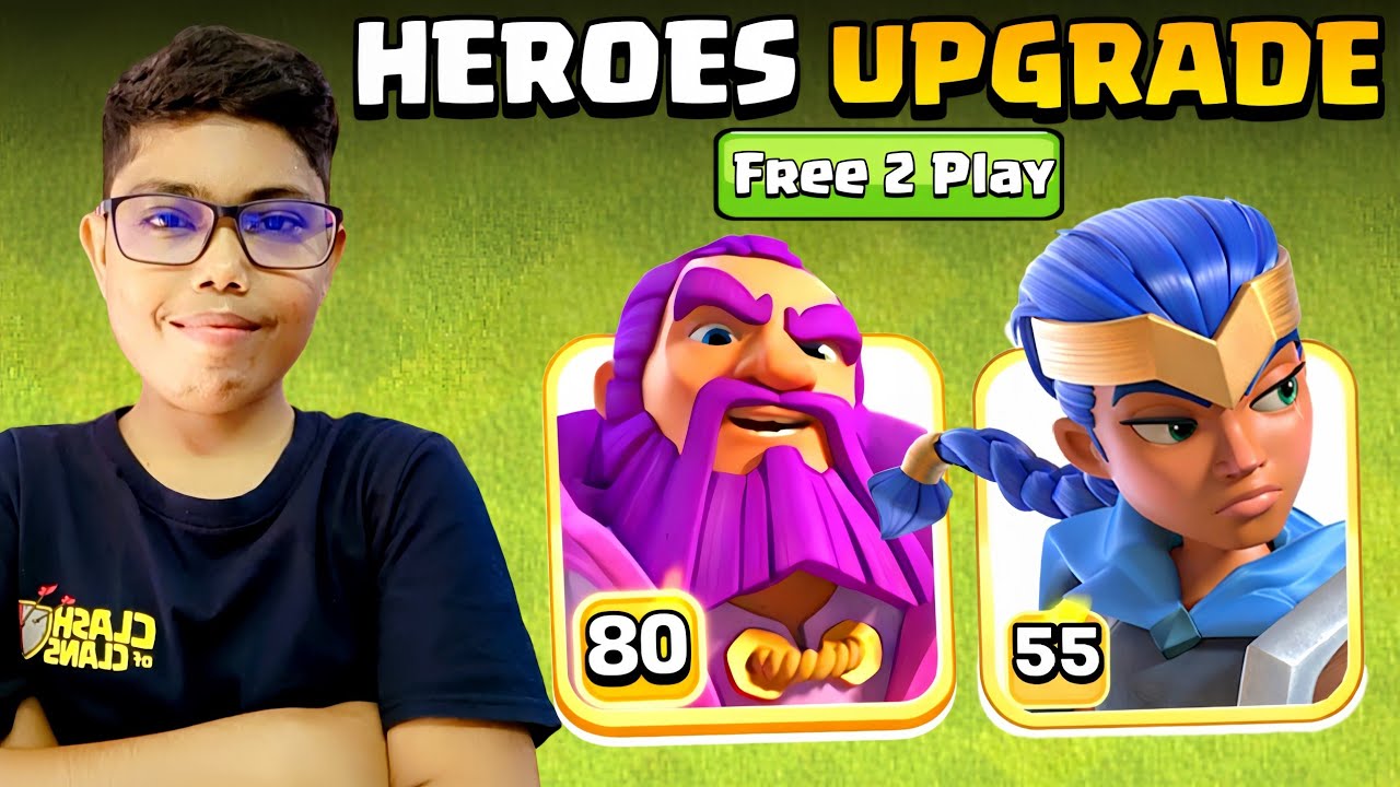 TH18 Heroes MAX - Proof You Don't Need Money! | Free To Play Guide: Maxing Heroes at TH18 - COC