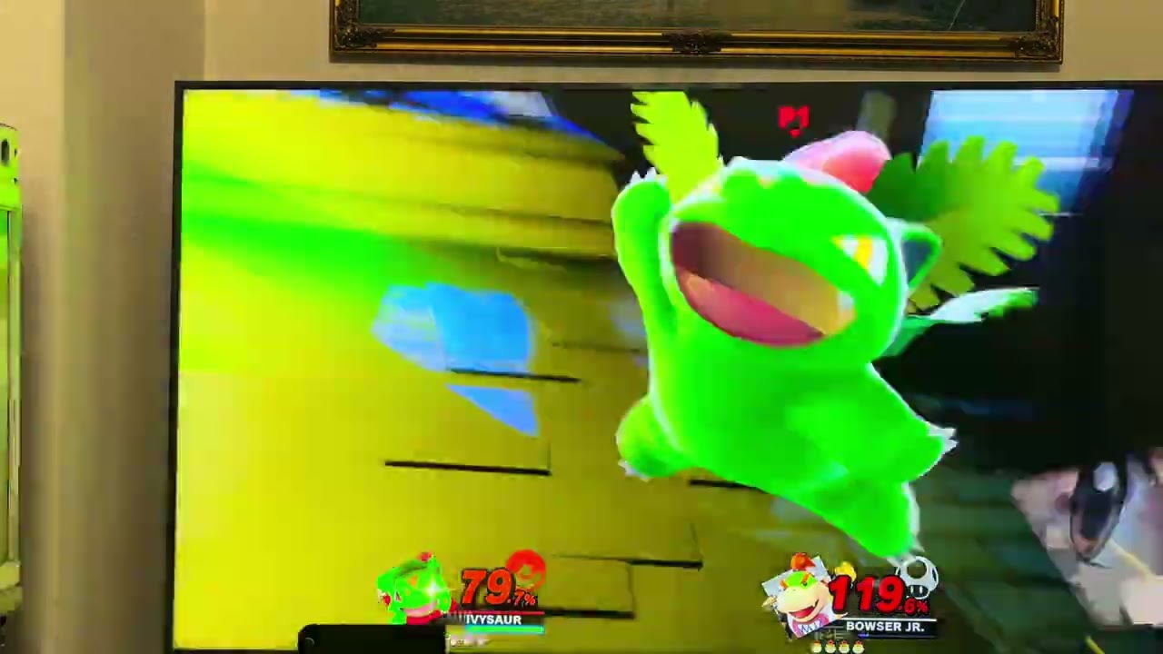 Super Smash Bros Ultimate - Pokémon Trainer (Leaf) VS Bowser Jr.