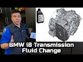 Changing the BMW i8 Automatic Transmission Fluid (ATF) on the mid-engine