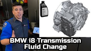 Changing the BMW i8 Automatic Transmission Fluid (ATF) on the mid-engine