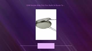Cem Double Side Fish Pan Balik Ve Borek Tavasi Non Stick 32Cm