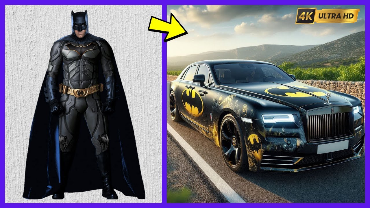 AVENGERS But Rolls Royce Car 🚗 VENGERS 🔥 All Characters (marvel & DC) 2024 4K VIDEO 💥