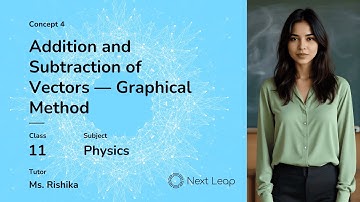 Addition and subtraction of vectors – graphical method | Class 11 Physics | Motion in a Plane