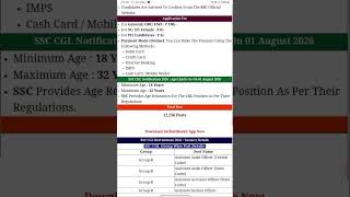 Ssc CGL Vacancy 2026 Big Update #scccgl #vacancy2026