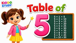 Table of 5 Song for Kids | Learn Table of 5 with Music &amp; Rhythm | Multiplication Song | Kiddo Study