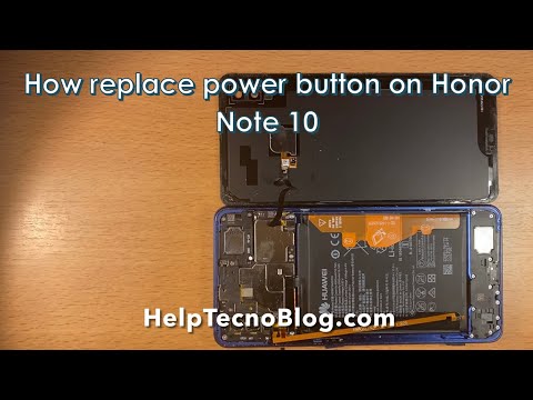 How replace power button on Honor Note 10