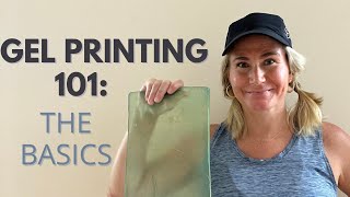 Gel Printing 101: The Basics | Using Stencils, Acrylic Paint & A Brayer | #gelprinting #gelplate